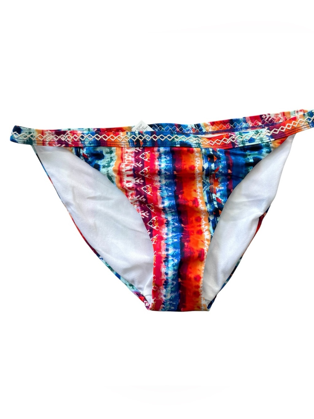 George Juniors Bikini Bottom Size L Tie Dye Tribal Print NWT P2